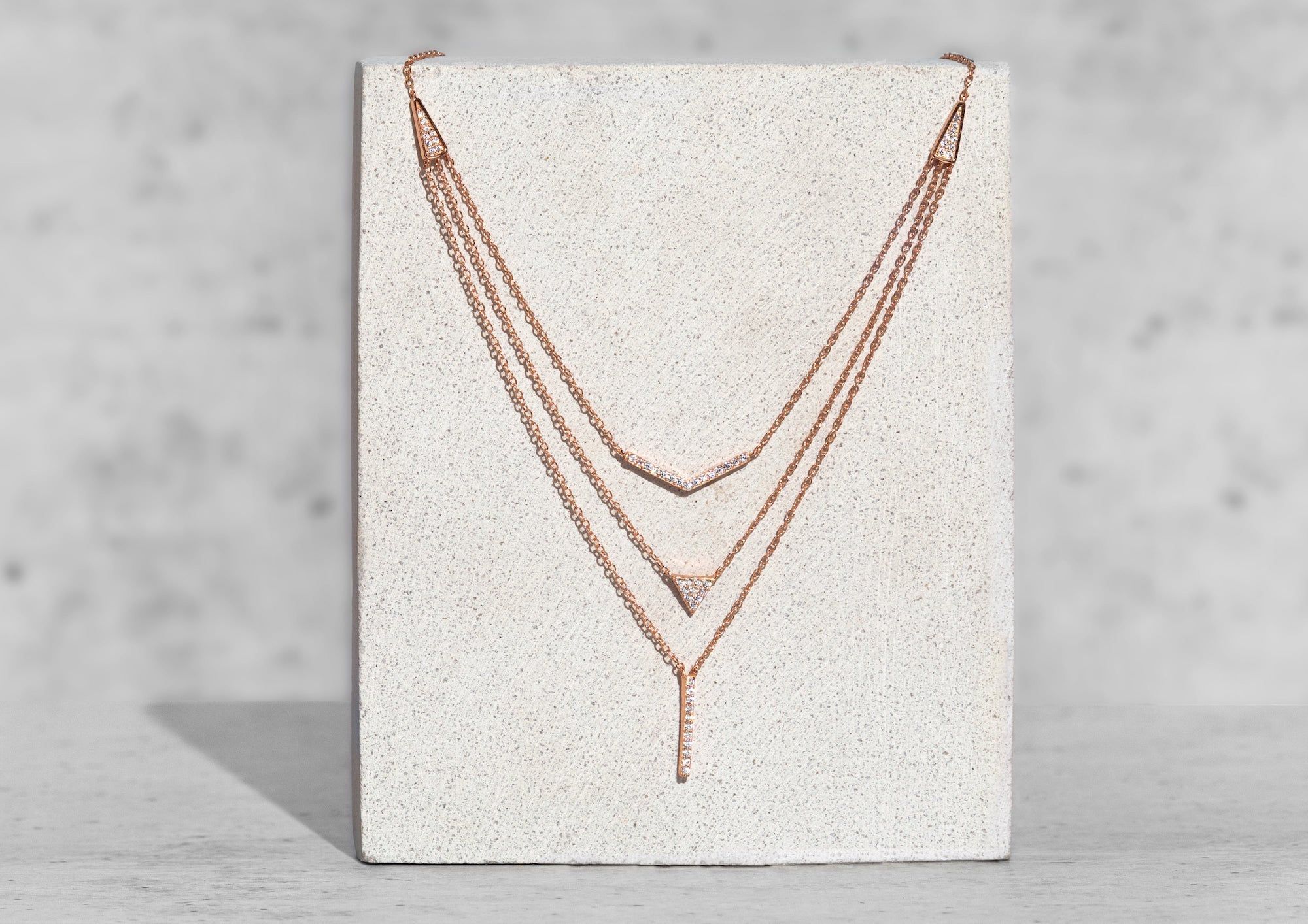 Layered Trigon Necklace