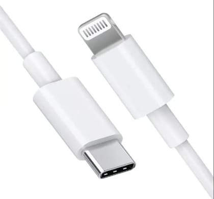 Usb Type C to Lightning Data Charging Cable 30w (compatible With Iphone 14 ,1meter , White, One Cable, Lightning to Usb Type C)