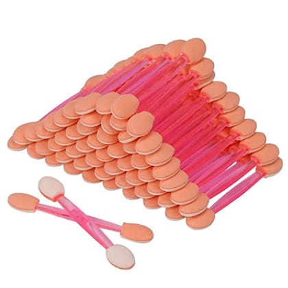 Elecsera 10 Pcs Disposable Eyeshadow Brushes Dual Sides Eye Shadow Sponge Applicators (Pack of 10)