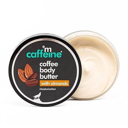 mCaffeine Coffee & Almonds Body Butter with Shea Butter for Deep Moisturization & Soft Skin -Nourishes Dry Skin | Non-Sticky Moisturizer | Coffee-Almond Aroma | Shea Body Butter for Women & Men -100 g mCaffeine Coffee & Almonds Body Butter with Shea Butter for Deep Moisturization & Soft Skin -Nourishes Dry Skin | Non-Sticky Moisturizer | Coffee-Almond Aroma | Shea Body Butter for Women & Men -100 g