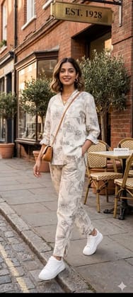 Ivory Bloom Printed Co-ord Set