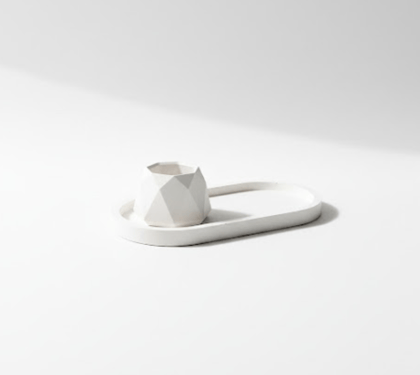 Combo 6 - Trinket tray + octagon Candle Holder