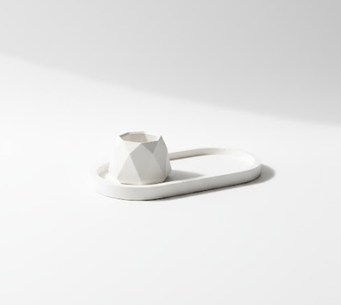 Combo 6 - Trinket tray + octagon Candle Holder