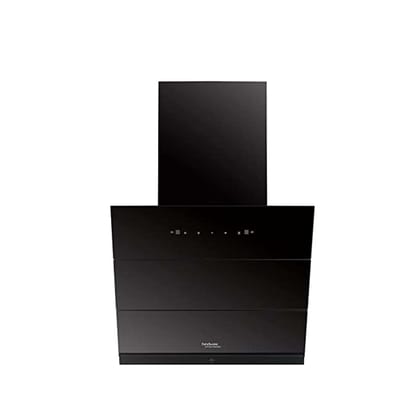 Hindware Smart Appliances, Skyla 60 cm Chimney, 1350 CMH, Auto Clean, Slant Design, Filterless, Touch Control, Motion Sensor, 10 Yrs Warranty on Motor & 2 Yrs on Product - Black