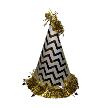Silver Hat w/Star Swirl Bottom
