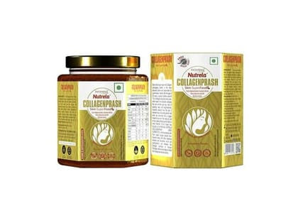 Nutrela Collagen Prash for Glowing & Younger Looking Skin -400g | Patanjali Collagen Builder Skin Super Food for Men & Women - By Patanjali Nutrela Collagen Prash for Glowing & Younger Looking Skin -400g | Patanjali Collagen Builder Skin Super Food for Men & Women - By Patanjali