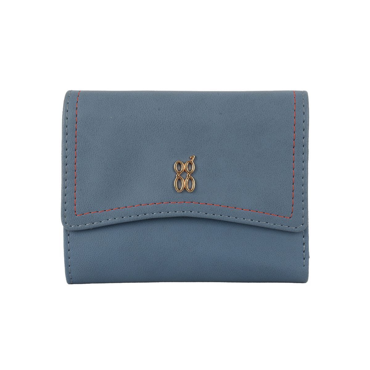 SAFFRON WALLETS 2 FOLD S VINTAGE BLUE