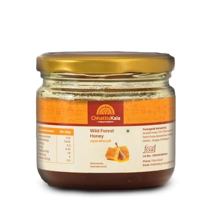 Chhattiskala A Bihan Initiative Pure Natural Wild Forest Honey 450g Raw Unprocessed Honey Rich in Nutrients No Added Sugar or Preservatives