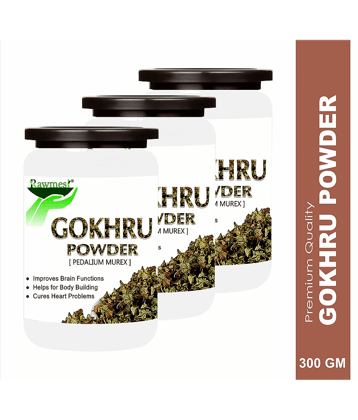 Rawmest Tribulus Terrestris/Gokhru/ Bindii Powder 300 Gm Pack of 3