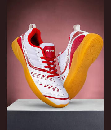 Vector X Ranger 7.0 White Indoor Court Shoes