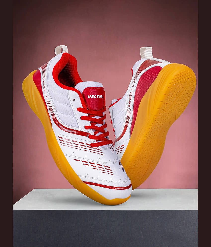 Vector X Ranger 7.0 White Indoor Court Shoes