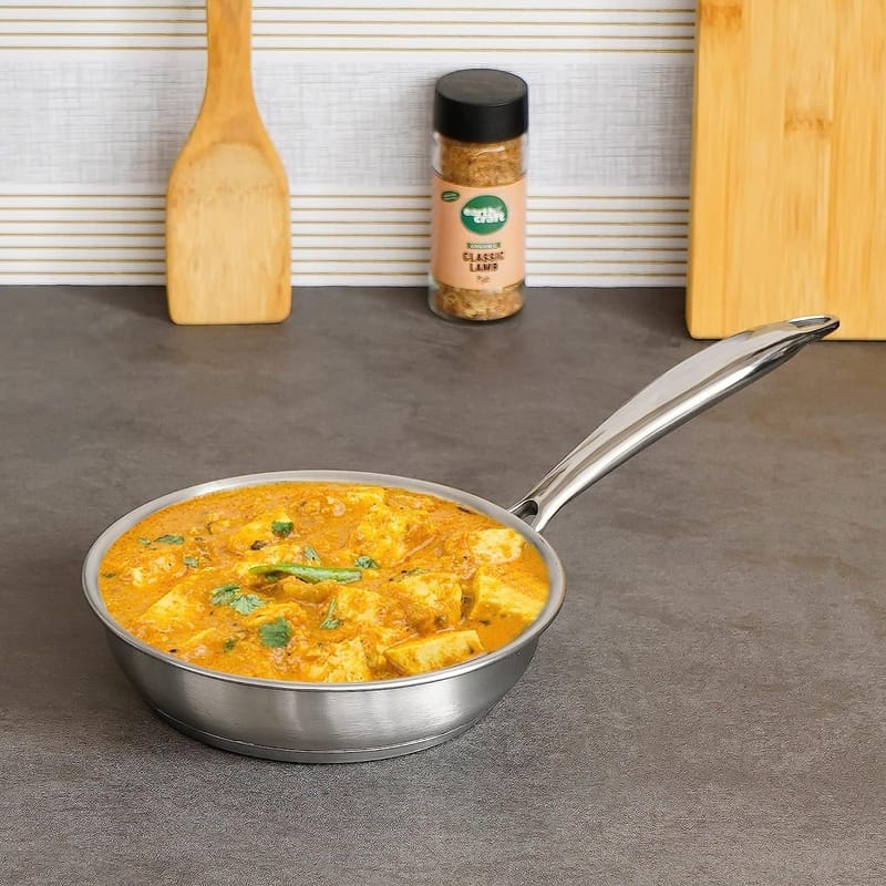 Femora Bottom Triply Stainless Steel 2 Pc Cookware Set, 24 cm Indian ...