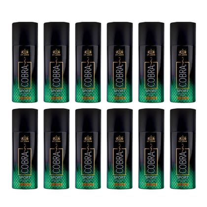 ST.JOHN Sports Deodorant Body Spray for Long Lasting Protection 50ml (Pack of 12)