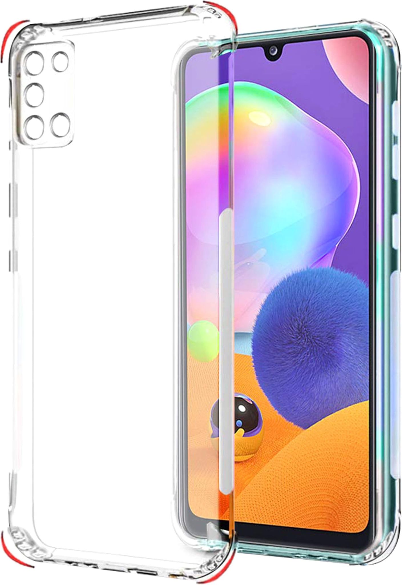 PLUGTECH TPU Ultra Hybrid Clear Camera Protection Back Cover Case for Samsung A31