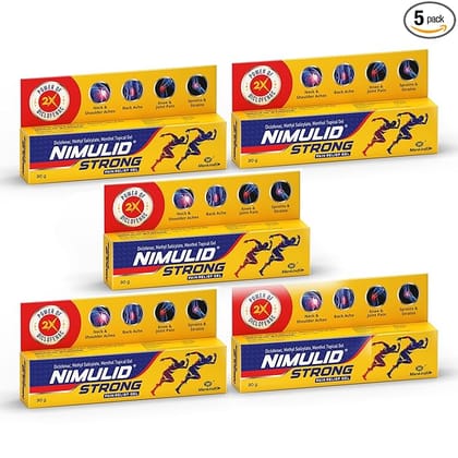 NIMULID Pain Relief GEL 30 GM x Pack of 5