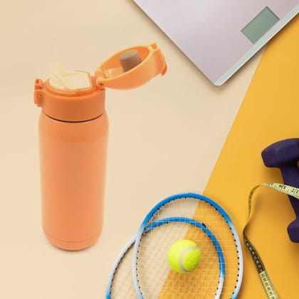 VACUUM FLASK 350ML THERMOS BOTTLE MUG BOUNCING WATER BOTTLE 304 STAINLESS STEEL VACUUM FLASK CUP, LEAK PROOF | OFFICE BOTTLE | GYM | HOME | KITCHEN | HIKING | TREKKING | TRAVEL BOTTLE (350ML)