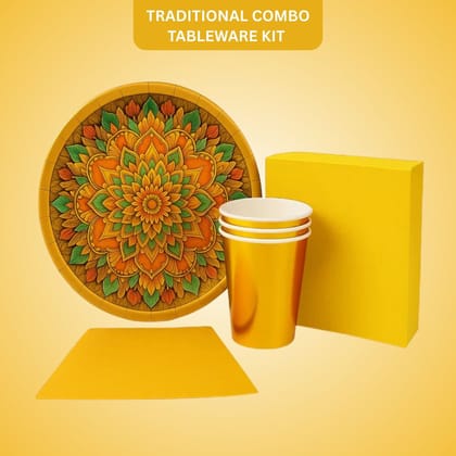 Traditional Festival or Mehendi/Haldi Snacks or Prasad Distribution Plates - 36PC Traditional Festival or Mehendi/Haldi Snacks or Prasad Distribution Plates - 36PC