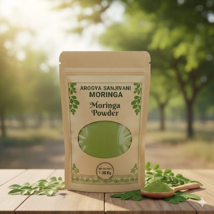 Arogya Sanjivani Moringa Powder (1kg) | Nutrient-Rich Superfood | Daily Wellness