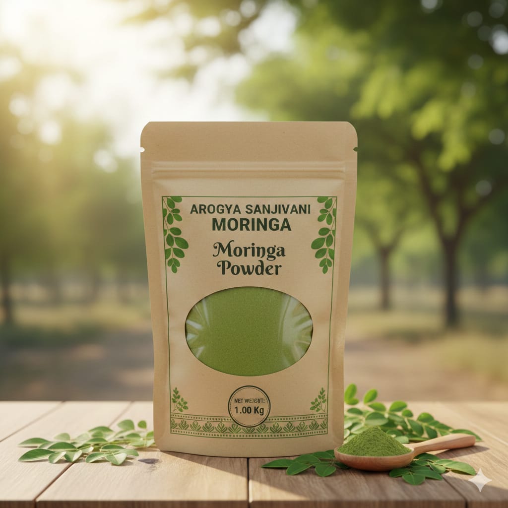 Arogya Sanjivani Moringa Powder (1kg) | Nutrient-Rich Superfood | Daily Wellness