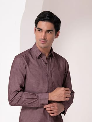 LinenHaven Casual Slim Fit Shirt with Mandarin Collar LinenHaven Casual Slim Fit Shirt with Mandarin Collar