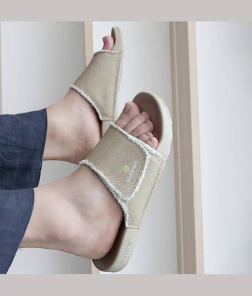 NoStrain Beige Men's Slide Flip Flop