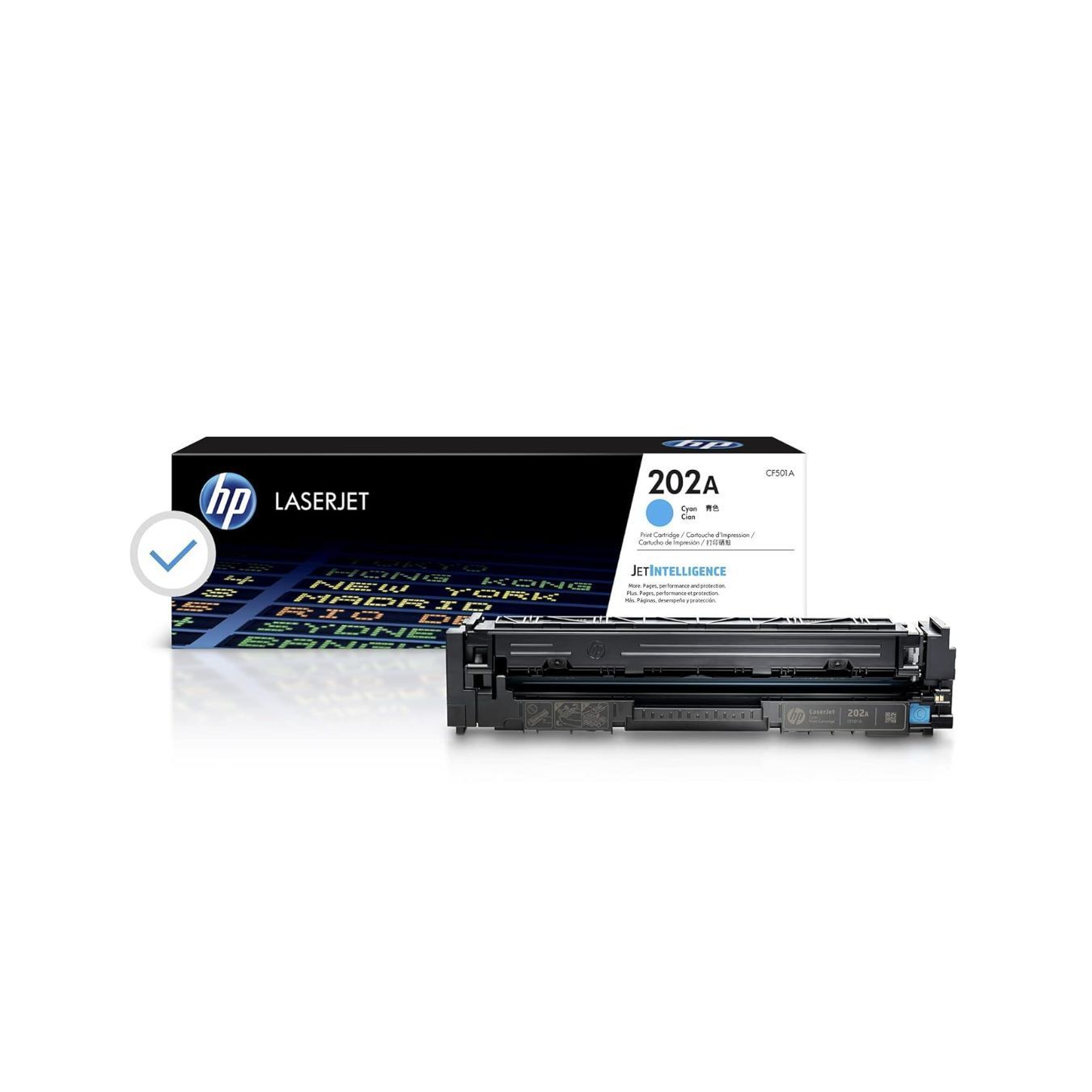 HP 202A Cyan Original LaserJet Toner Cartridge (CF501A)