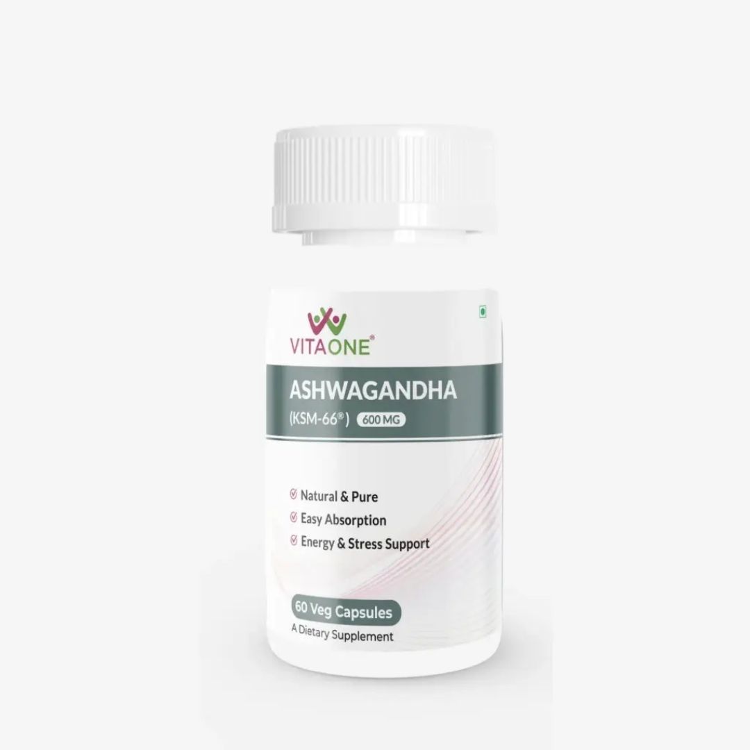 VitaOne Stress Relief Ashwagandha Capsules for Energy