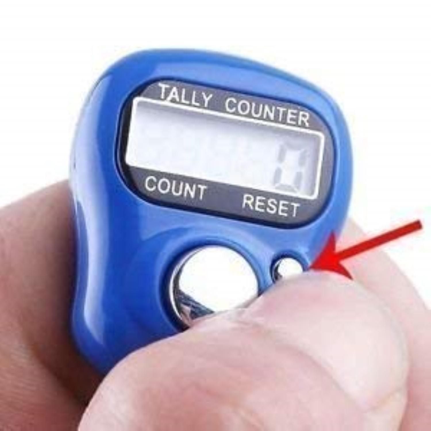 5-Digit Tally Clicker Counter Finger Clicker Ring Electronic Light Digital Counting Machine for Cricket Umpire and Various Counting Purpose