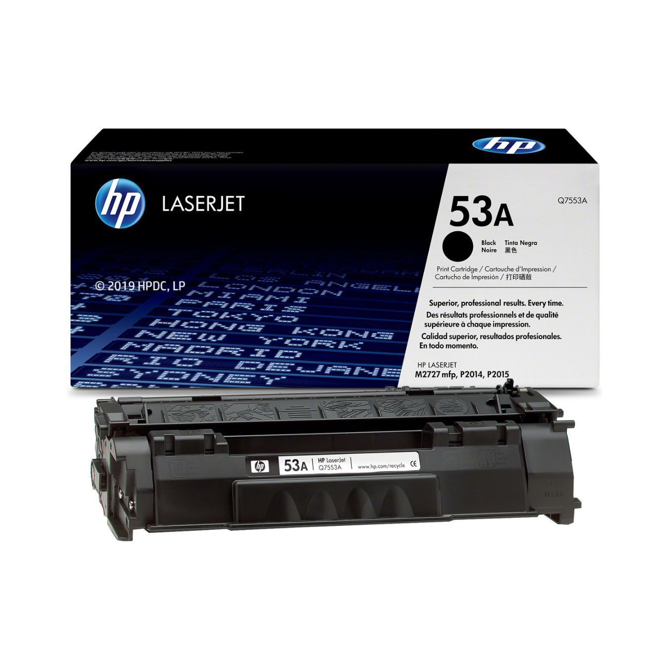 HP 53A Black Original LaserJet Toner Cartridge (Q7553A)