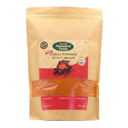 Manackal Foods Special Blend Chilly Powder 1Kg | Unique Mix of Kashmiri, Piriyan & Normal Red Chillies | Rich Colour & Balanced Heat | Pure & Natural | No Preservatives
