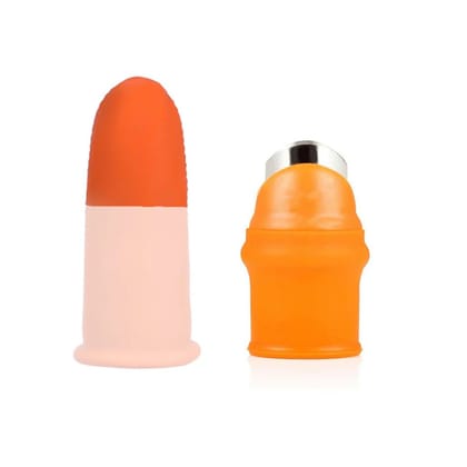 V Thumb Cutter with Box - Handy Peeler for Fruits & Vegetables, Kitchen Tool for Home & Office Use (Orange) V Thumb Cutter with Box - Handy Peeler for Fruits & Vegetables, Kitchen Tool for Home & Office Use (Orange)