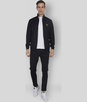 YUUKI - Black Polyester Regular Fit Solid Men's Sports Tracksuit ( Pack of 1 )
