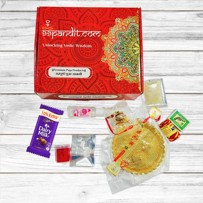 Raksha Bandhan Puja Samagri Kit for Sibling Love and Prosperity