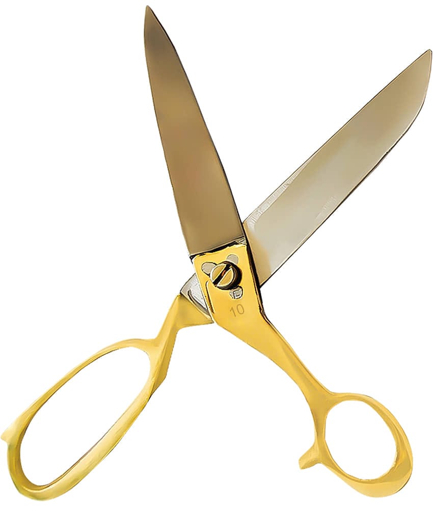 Scissors for Sewing-Tailoring 10 inches - Gold Sharp Cloth Cutting Scissor