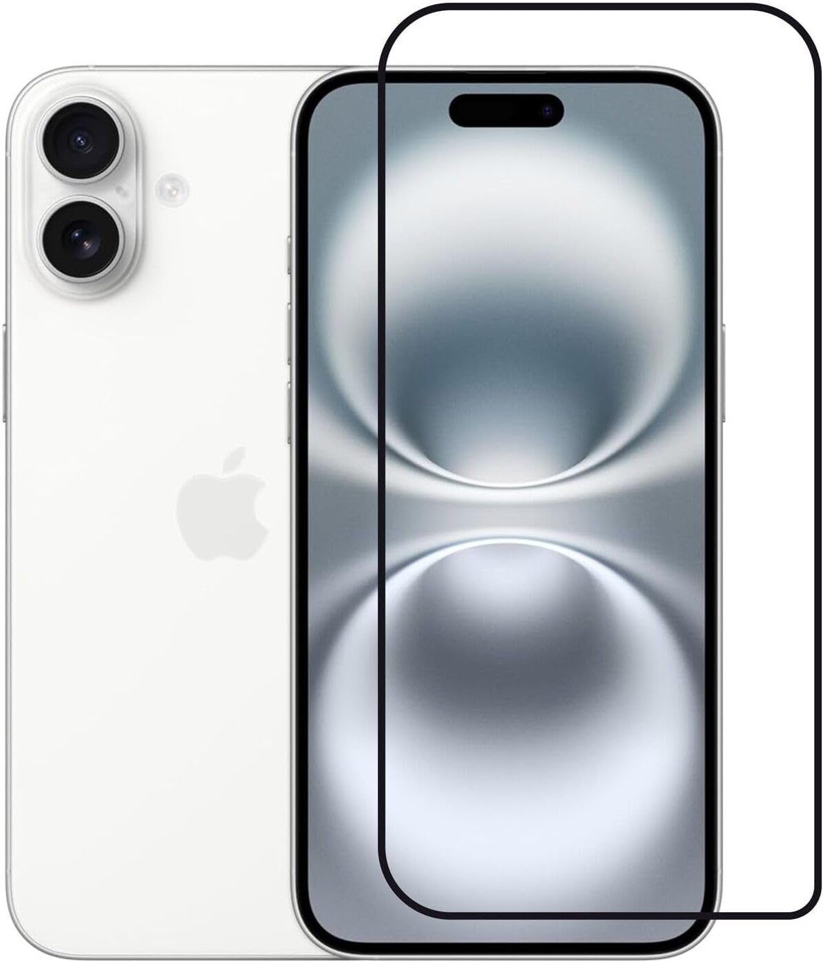 PLUGTECH Advanced Tempered Glass With Anti-Explosion 9H Hardness Edge-To-Edge Coverage Screen Guard for iPhone 16 PLUS