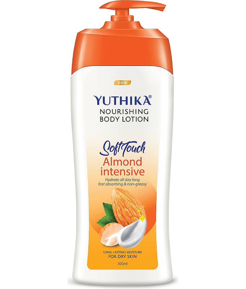 Yuthika Almond Body Lotion for Dry Skin 300ml, Long Lasting Nourishing Body Lotion Non-Greasy, Fast Absorbing Bodylotion