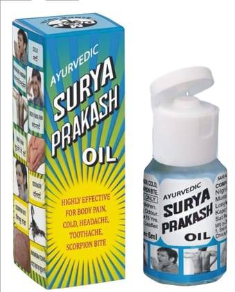 PNC-Surya Prakash Oil 06ml Each Pack of 8 Bottles. Way to Pain Management.