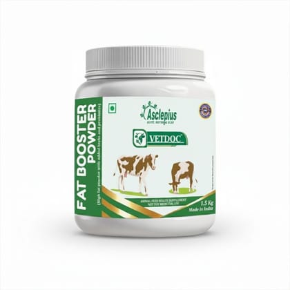 Asclepius Vetdoc Fat Booster Powder - 1500 gm - One plastic jar containing 1.5kg of powder