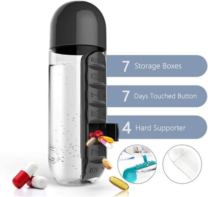7-Day Pill Organizer Water Bottle - Daily Medication Management 7-Day Pill Organizer Water Bottle - Daily Medication Management
