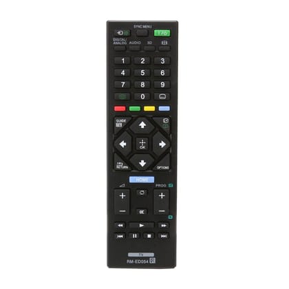 EHOP Compatible Remote for Sony Bravia LED LCD TV with 3D Button(Black) Universal RM-ED054 Black