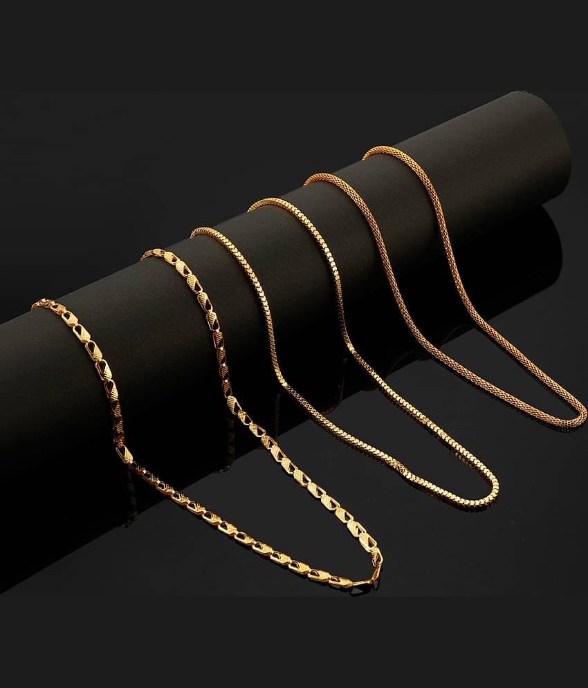 Astrodidi Gold Plated Chain ( Set of 3 )