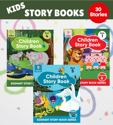 Edsmart Children Story Book Combo: 3-Book Set for Ages 2-6 | 32 Pages Each | 30 Engaging Stories with Pictures | Includes Friendship, Road Safety, Nature, Panchatantra, and Tenali Rama Tales [Paperback] [Jan 01, 2022] Edsmart Edu Services Pvt Ltd