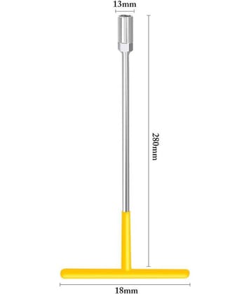 MK Super Stainless Steel T Type Spanners 13mm T Handle Wrench Single Pc