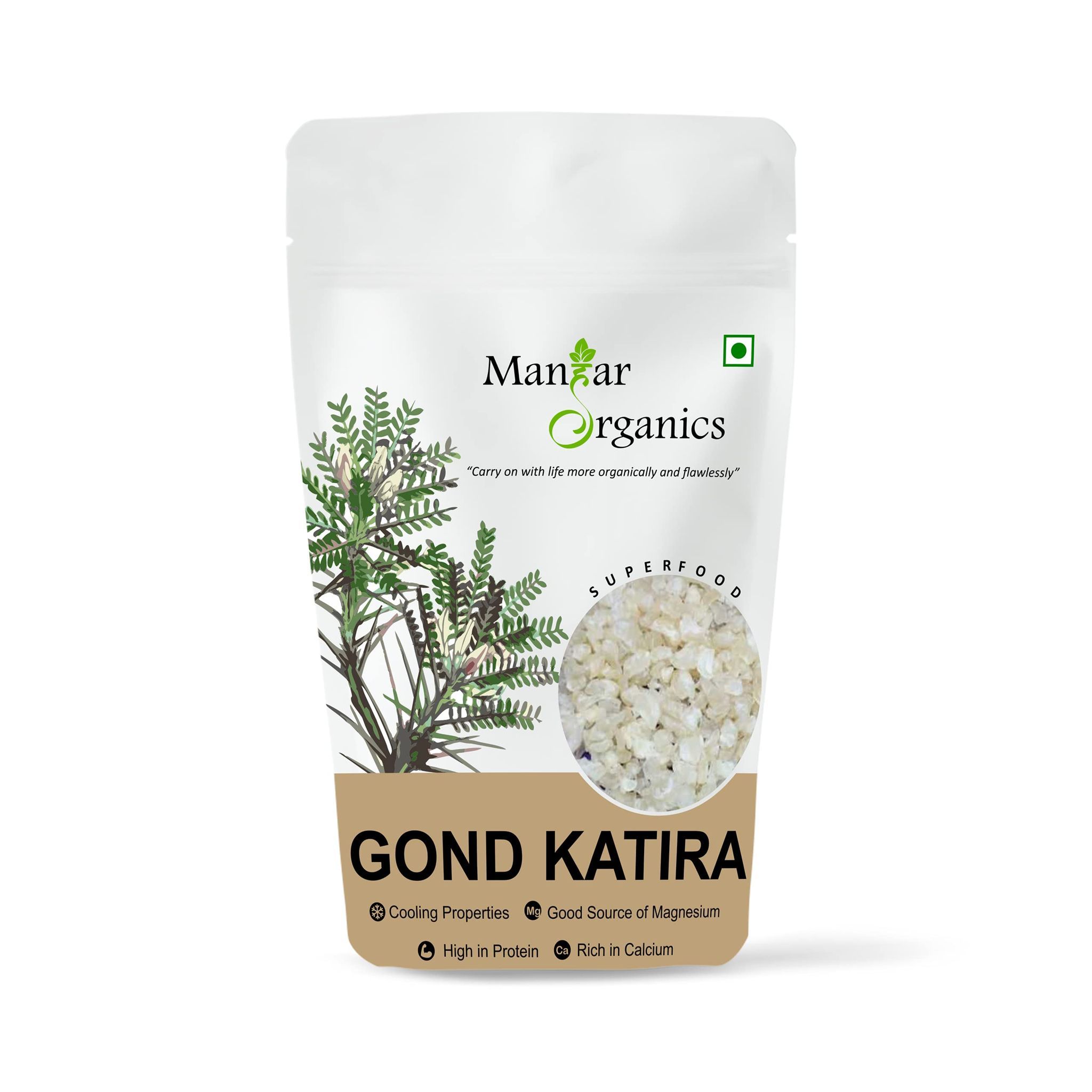 ManHar Organics Gond Katira Pure Organics 250gm |Tragacanth Gum| Edible Gum