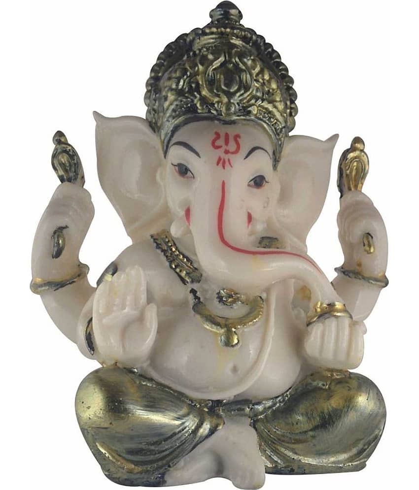 Galaxy World Lord Ganesha Marble Ganesha Idol x cms Pack of 1