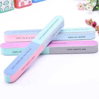 Elecsera 7 ways Nail Buffer and Filer set Manicure Tool (Set of 3)