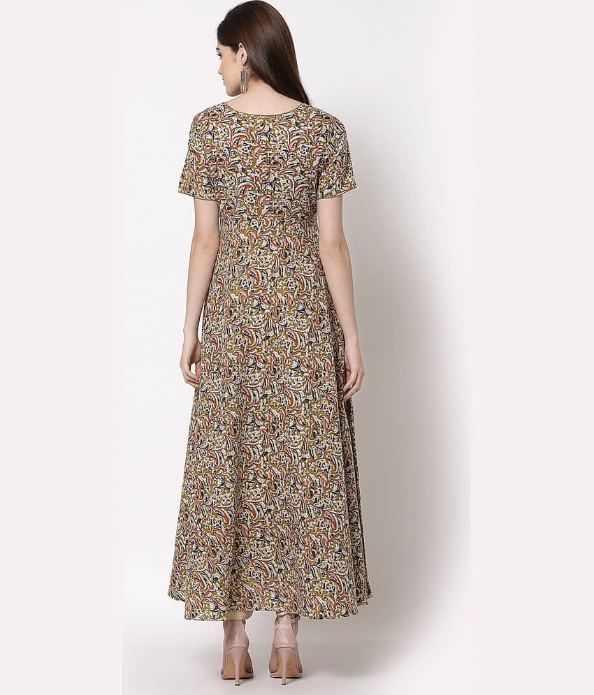 Kbz Women Cotton Fit & Flare Dress ( Multi Color )