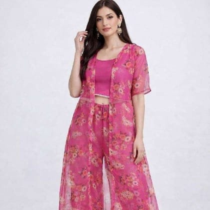Plazo Top Shrug three piece
