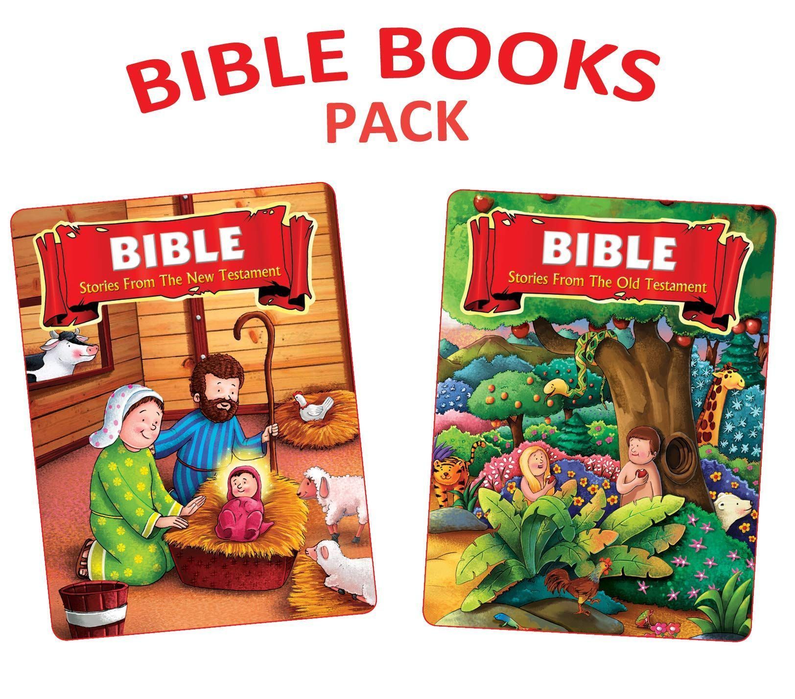Bible Books Pack- A Set of 2 Books | Stories from the Old and New Testaments [Paperback] Dreamland Publications