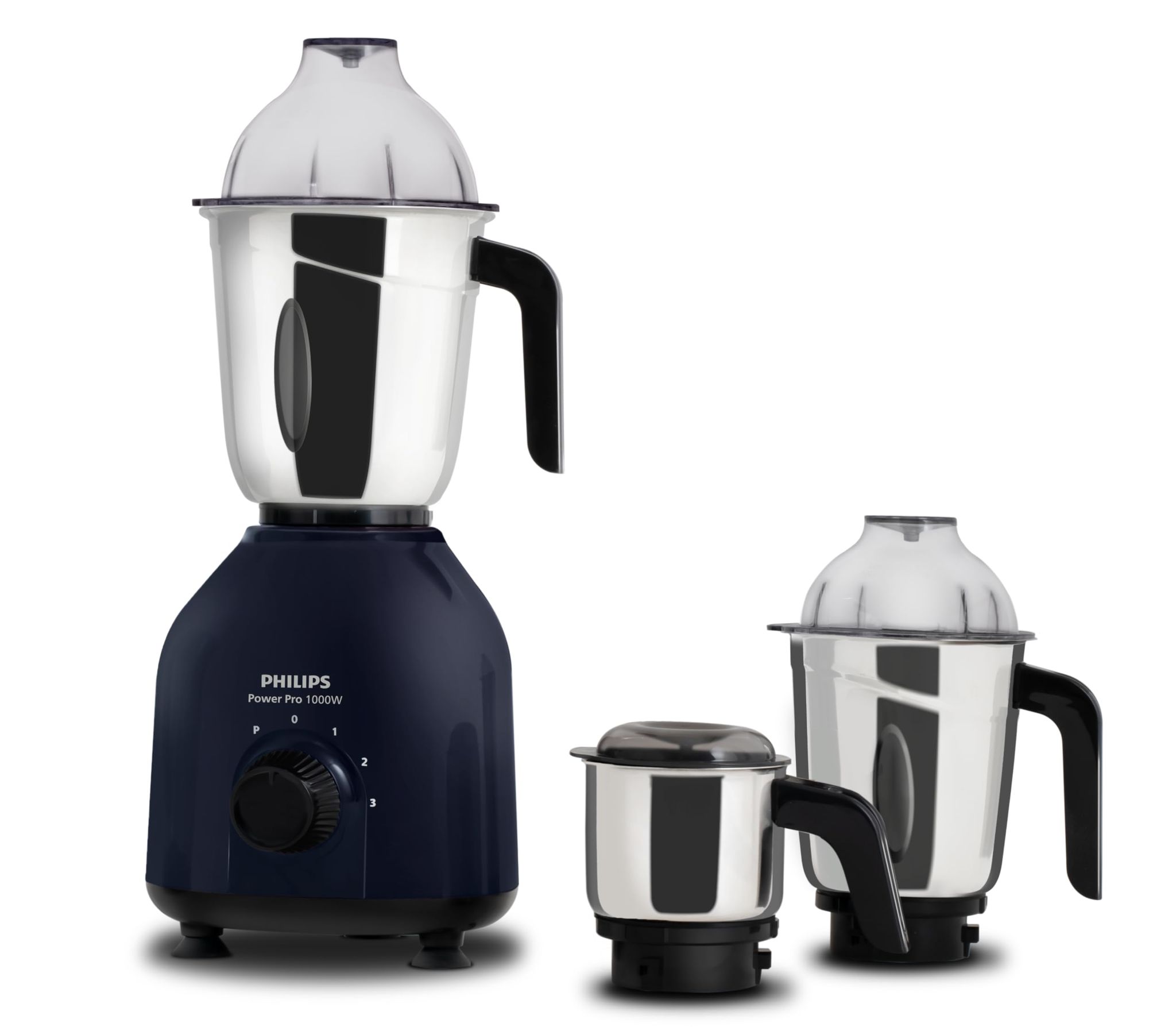 Philips HL7713/01,1000 W PowerPro Motor Mixer Grinder, 3 Jars (Azure Blue), Edged blade made of superior SS304 material, Quick cool ventilation for longer motor life Philips HL7713/01,1000 W PowerPro Motor Mixer Grinder, 3 Jars (Azure Blue), Edged blade 